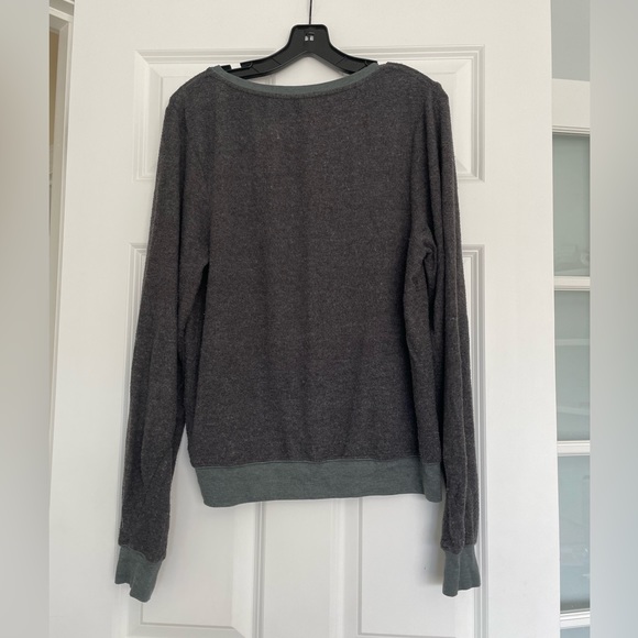 Wildfox Succulent Green Grey Pullover - Picture 2 of 8